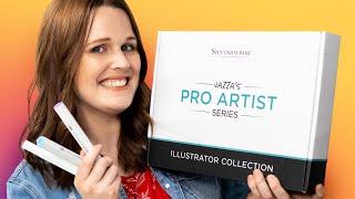 Unboxing & Coloring with Jazza’s NEW Pro Artist Series Illustrator Collection!